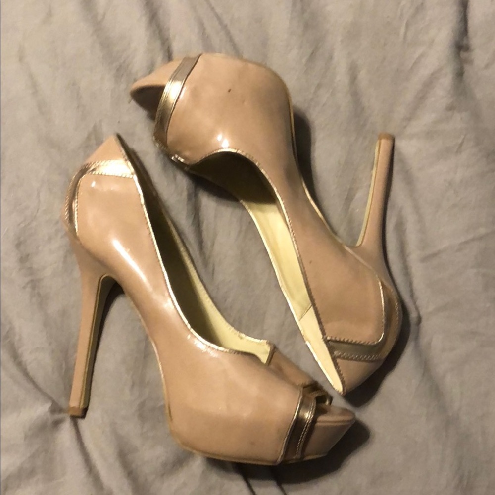 Nude JustFab Heels
